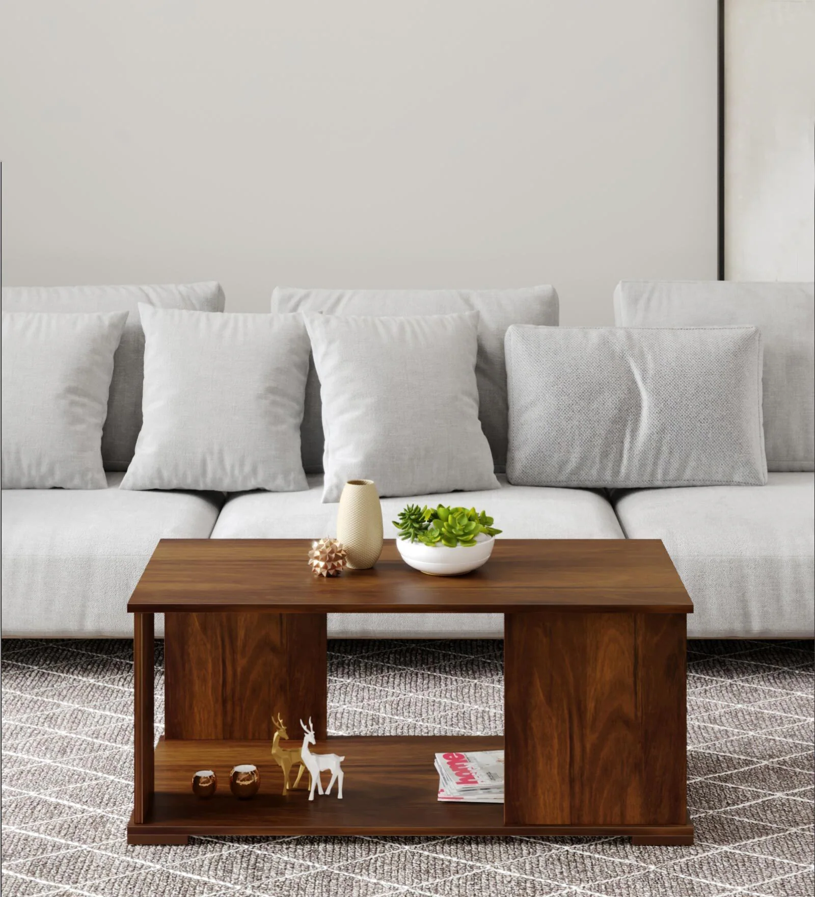 noel-coffee-table-in-brown-maple-finish-noel-coffee-table-in-brown-maple-finish-2cbgc2-calssic-wood-2.webp Oakridge Solid Wood Coffee Table in Walnut Finish - Image 1