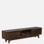 Brentwood Rubberwood TV Stand in Fade Resistant Natural Wenge Finish - Image 7